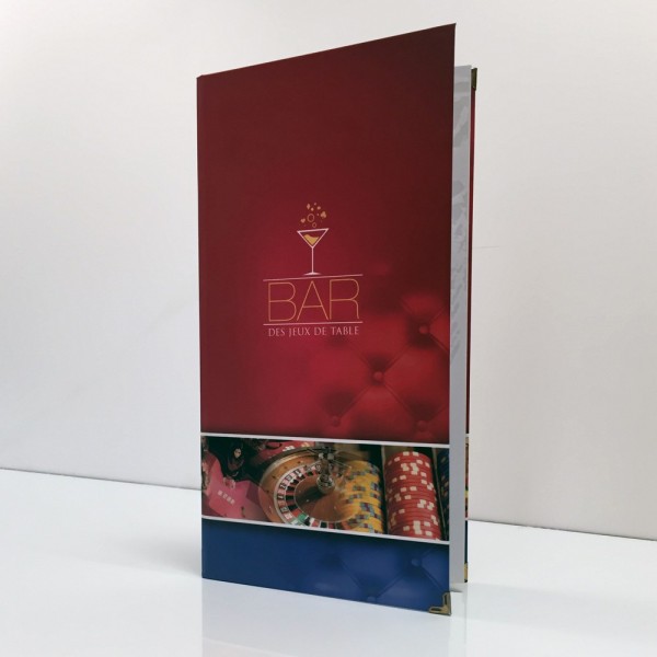 IMPRIMERIE : Livre menu - Carte des vins à feuilles papier ou pochettes à Saint-Malo